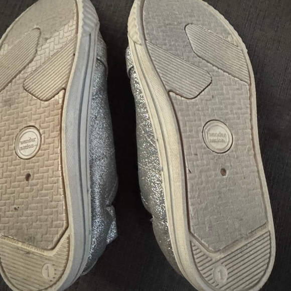Sparkly Silver Kids Shoes - Picture 3 of 3